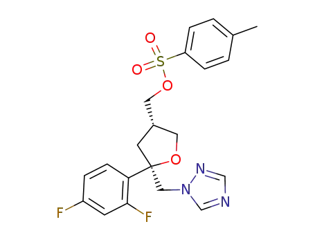 (2R-cis)-2-(2,4-difluorophenyl)-4-[[(4-methylphenyl)sulfonyloxy]methyl]-2-[(1H-1,2,4-triazol-1-yl)methyl]tetrahydrofuran